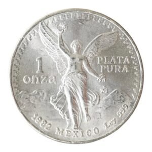 Moneda Libertad 1 Onza de Plata .999 - Mexico 1982