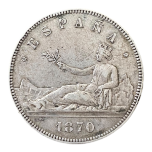 5 Pesetas 1870 - Gobierno Provisional  (Duro de Plata) 24,89 Gr