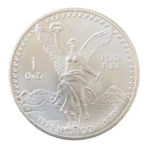 Moneda 1 onza de Plata .999 Libertad Mexico - 1994