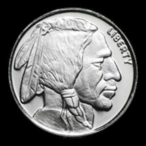 Round - 1 Onza de Plata .999 APMEX - Buffalo y Indio USA