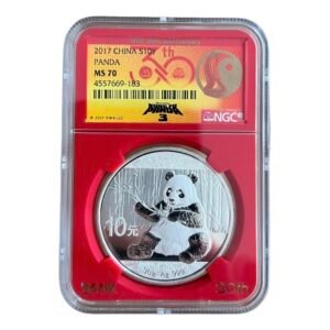Moneda Plata Panda 2017 - Kung Fu Panda “ Serpiente “ NGC MS70
