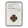 Moneda 1/12 Anna 1835 India - NGC MS 64