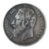 5 Francs - Léopold II-  Belgica 1870 ( Duro de Plata) 24,87 Gr