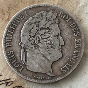5 Francs - Louis Phillipe I - Francia 1838 “BB” ( Duro de Plata) 24,45