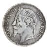 5 Francs - Napoleon III-  Francia 1868 “BB” ( Duro de Plata) 24,77 Gr