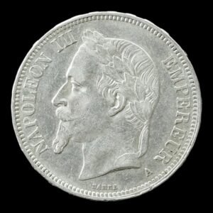 Francia – 5 Francs ‘Napoléon III’ – 1870 A – Paris Mint – 24,85 g de Plata .900