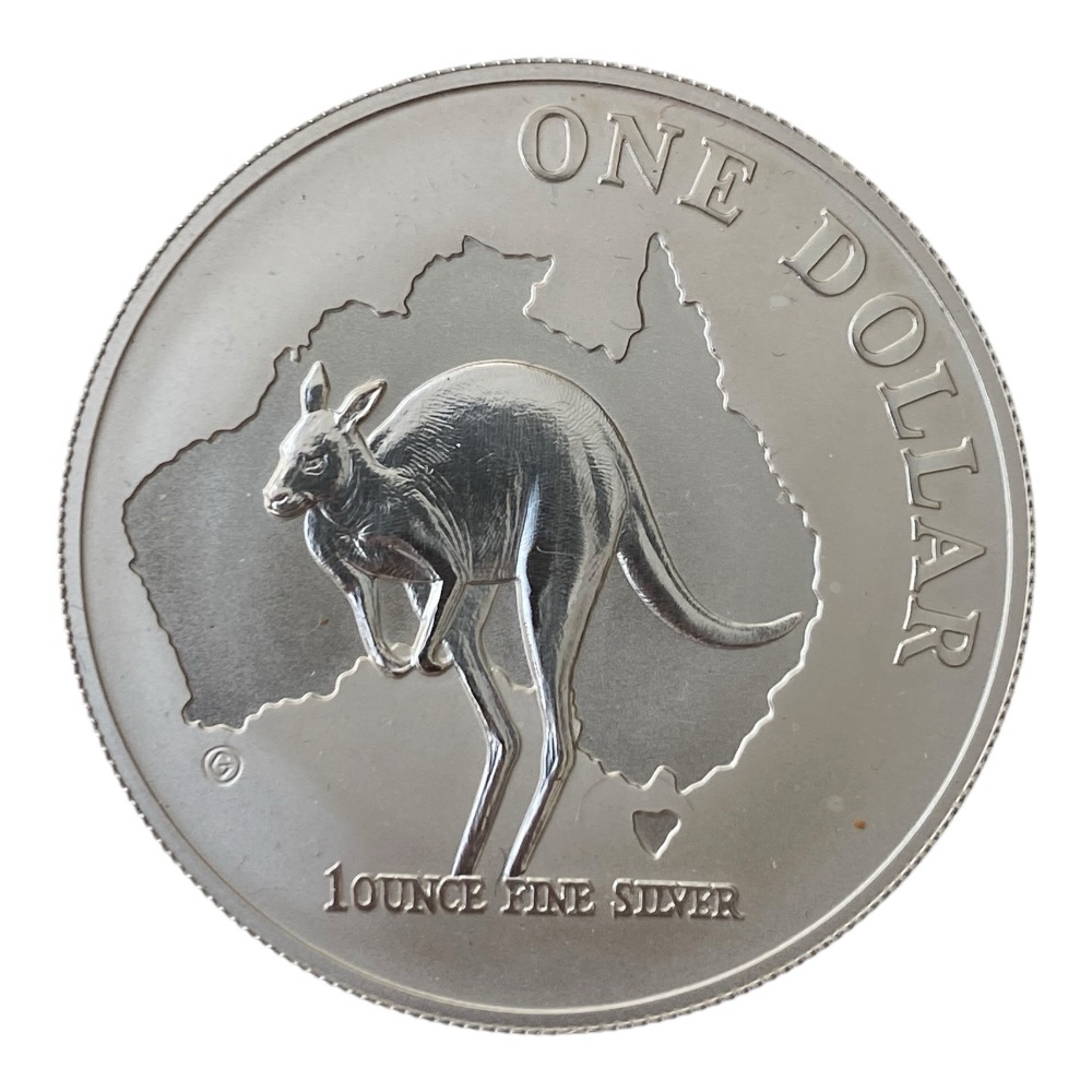 Moneda 1 Onza de Plata Kanguro 1$ - Año 2000 - Royal Australian Mint