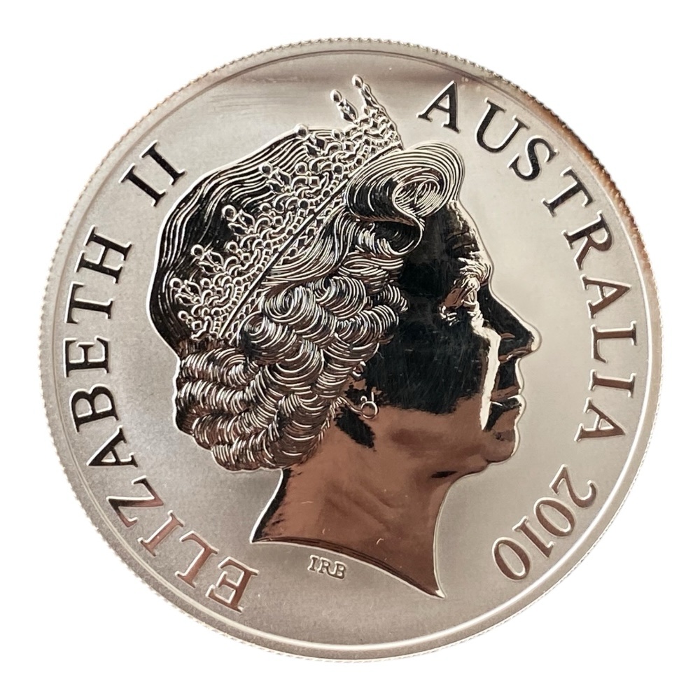 Moneda 1 Onza de Plata Kanguro 1$ - Año 2010 - Royal Australian Mint - Imagen 2