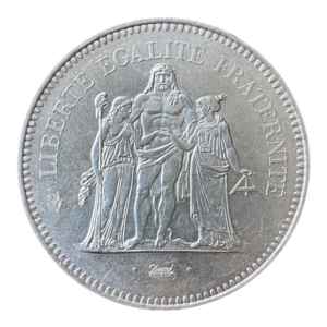 Moneda de Plata 50 Francos - "Hercules"-  Francia 1979