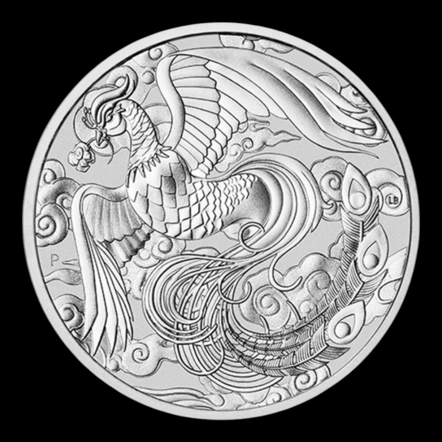 Moneda 1$ Australia 2022 Serie Chinese Myths and Legends - Phoenix, 1 oz Plata
