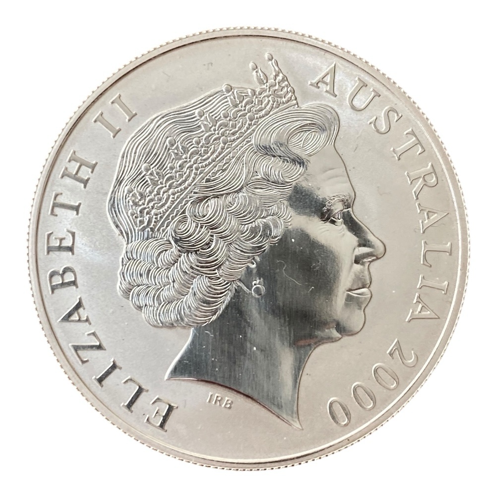 Moneda 1 Onza de Plata Kanguro 1$ - Año 2000 - Royal Australian Mint - Imagen 2