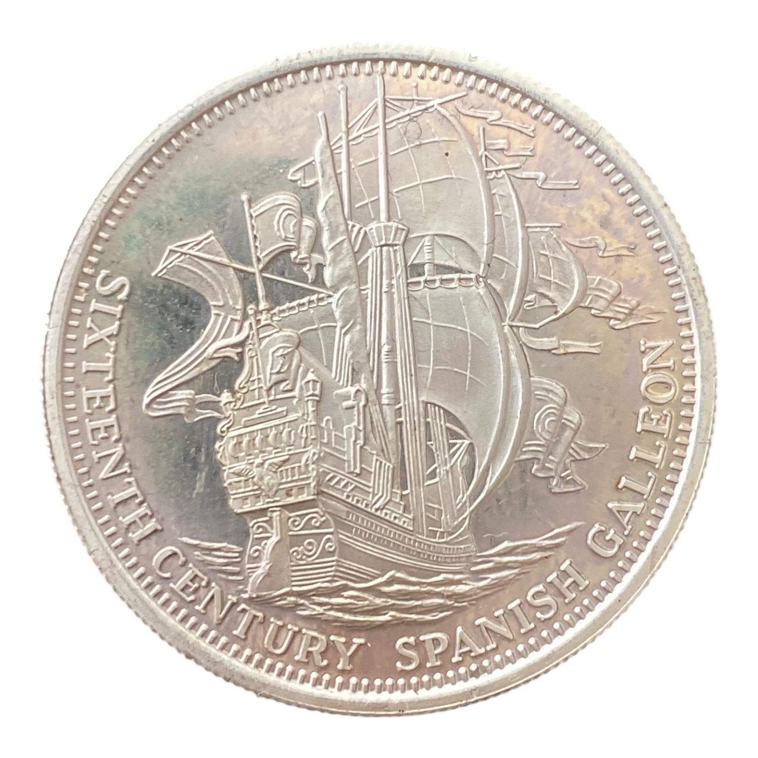 1 Onza “ Galeón Español del Siglo 16” Plata .999 Round - Medalla US MINT