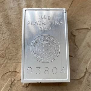 Lingote 100 gramos de Plata .999 SEMPSA