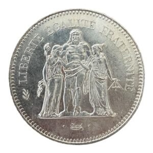Moneda de Plata 50 Francos - "Hercules"-  Francia 1979