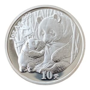 Moneda 1 Onza de Plata Panda - 10 Yuan China 2005 ( Pequeñas Manchas )