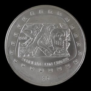 México – 5 Pesos de Plata – 1998 – “Serpiente con Cráneo” – 1 Onza .999 (Serie Precolombina)