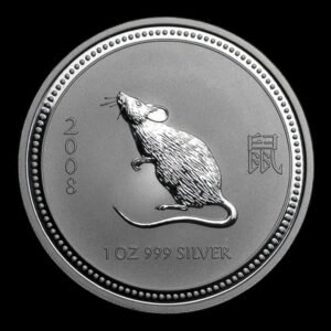 Australia – 1 Onza de Plata .999 ‘Año de la Rata’ – 2008 – Serie Lunar I – The Perth Mint”