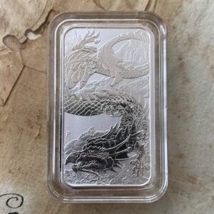 Moneda 1$ Dragón Rectangular 2023 – 1 oz de Plata .999