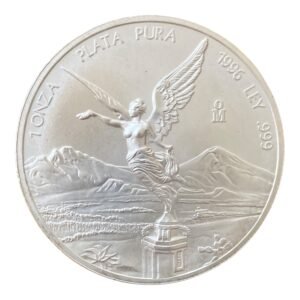 Moneda Libertad 1 Onza de Plata .999 - Mexico 1996 ( !RARA!)