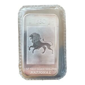 Lingote 1 Onza de Plata .999 Horóscopo “ Leo “ - NC USA Mint