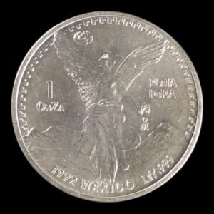 Moneda Libertad 1 Onza de Plata .999 – Mexico 1992 (Manchas)