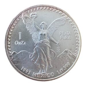 Moneda 1 Onza de Plata .999 Libertad - Mexico 1993