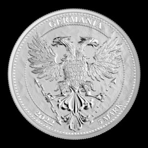 Alternative view of Germania Mint – 5 Mark – 2022 – “Hoja de Tilo (Linden Leaf)” – 1 Onza de Plata .999 – Certificado