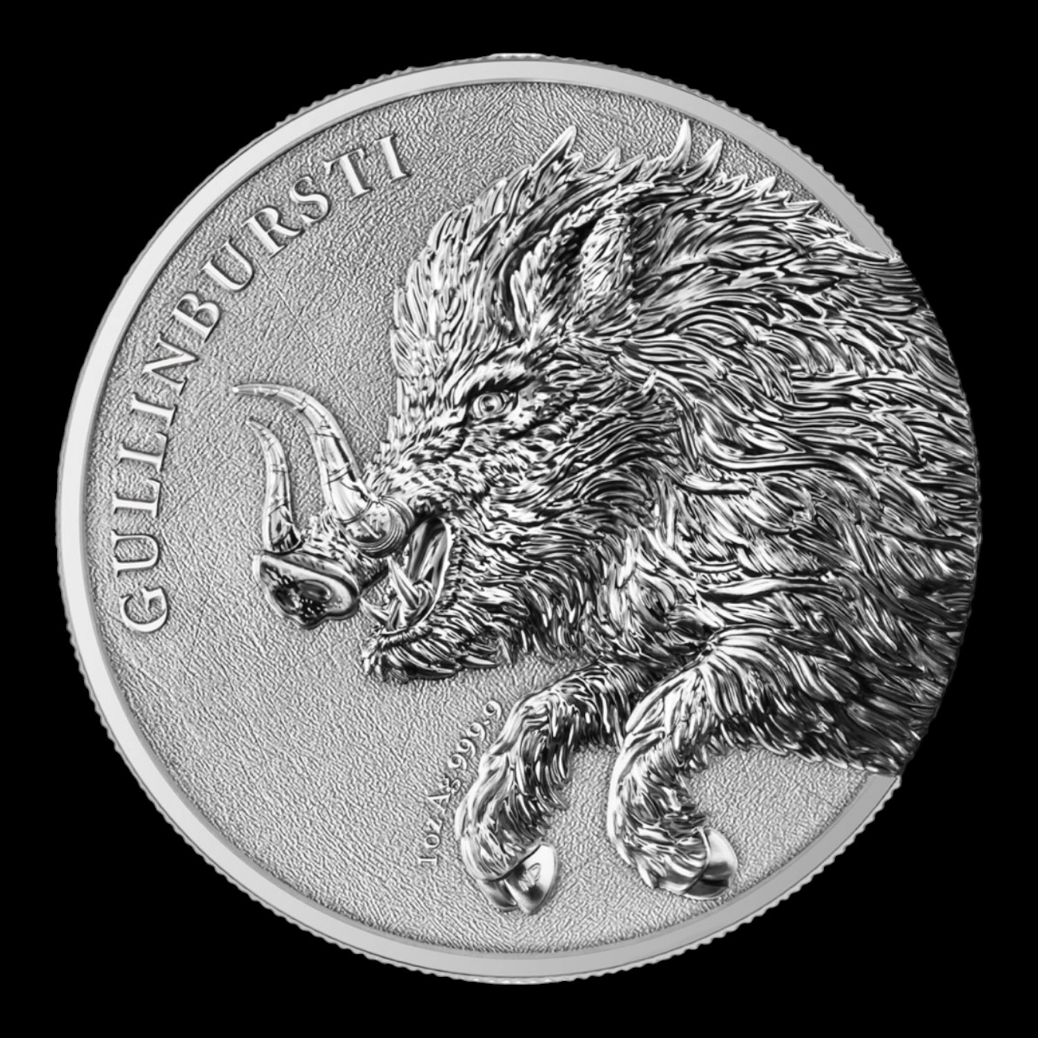 Germania – 5 Mark – 2025 – “Germania Beasts: Gullinbursti” – 1 Onza de Plata .9999 – BU