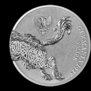 Alternative view of Germania – 5 Mark – 2025 – “Germania Beasts: Gullinbursti” – 1 Onza de Plata .9999 – BU