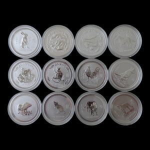 Serie Lunar I - Colección Completa de 12 Onzas de Plata .999 Año 1999 -2010