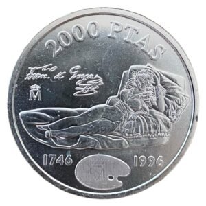 Moneda de Plata 2000 Pesetas  “ Francisco de Goya” - 1996 España