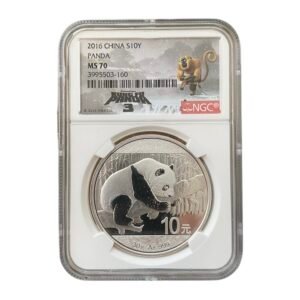 Moneda Plata Panda 2016 - Kung Fu Panda “ Mono “ NGC MS70