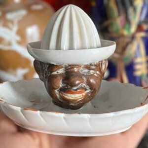 RARO - Exprimidor de Porcelana para Limones o Naranjas hecho en Alemania ( Primera mitad de Siglo XX)