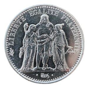 Moneda de Plata 10 Francs - "Hercules"-  Francia 1965