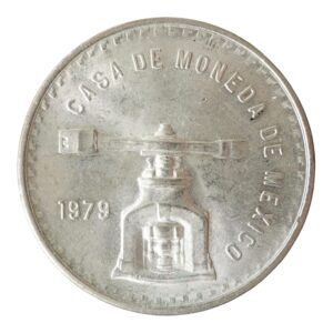 1 Onza de Plata “Balanza y Prensa”  Mexico - 1979 - (Brillo Original )