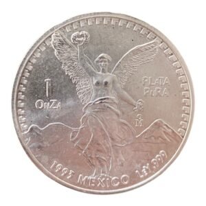 Moneda 1 Onza de Plata .999 Libertad - Mexico 1993