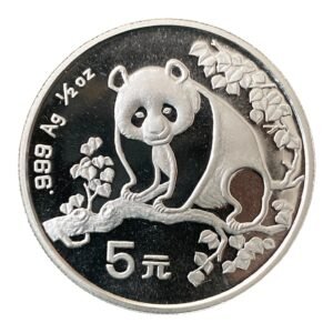 Moneda Panda 1993 – 1/2 Onza de Plata .999 – 5 Yuan China
