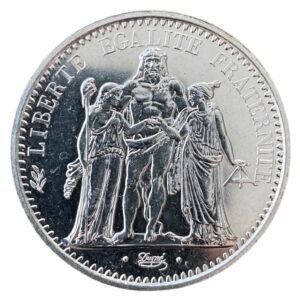 Moneda de Plata 10 Francs - "Hercules"-  Francia 1967