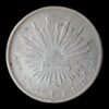México – 8 Reales de Plata – 1892 Z.S. F.Z. – Ceca de Zacatecas – 26,90 g (.903) – Con Chopmarks / Resellos