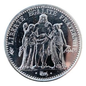 “RARA” - Moneda de Plata 10 Francs - "Hercules"-  Francia 1973