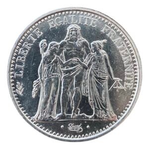Moneda de Plata 10 Francs - "Hercules"-  Francia 1968