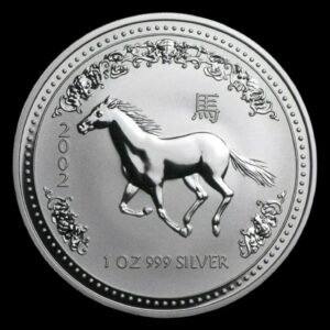 Australia – 1 Onza de Plata .999 ‘Año del Caballo – 2002 – Serie Lunar I – The Perth Mint