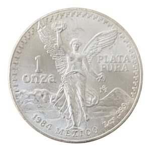 Moneda 1 Onza de Plata .999 Libertad - Mexico 1984