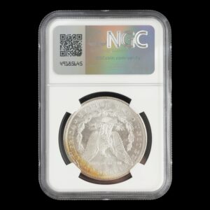 Alternative view of Moneda 1 Dollar de Plata  "Morgan Dollar" - USA 1881 “S” NGC MS64