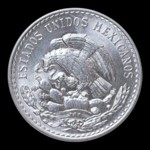 Alternative view of México – 1 Peso de Plata “Cachetón” – 1947 – 13,81 g Plata .500