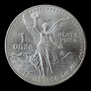 Moneda 1 Onza de Plata .999 Libertad - Mexico 1986