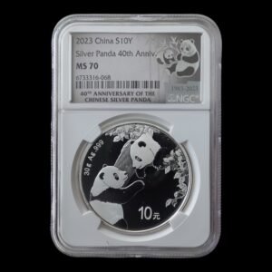 Panda 2023 - 30 gr. Plata .999 – 10 Yuan China NGC MS70