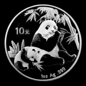 Panda 2007 – Moneda 10 Yuan China – 1 Onza de Plata .999