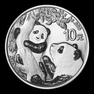 Panda 2021 – Moneda 10 Yuan China – 30 Gr. de Plata .999