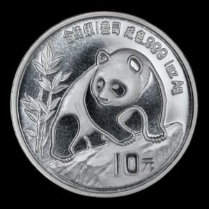Panda 1990 – Moneda 10 Yuan China – 1 Onza de Plata .999
